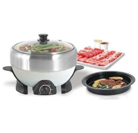 2.0 Qt -202B Electric Shabu Shabu and Grill For Traveling, Party By C&H s