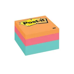 3M Post-it 3" X 3" Flower Petal Colour Notes Cube 470 Sheets/Pk