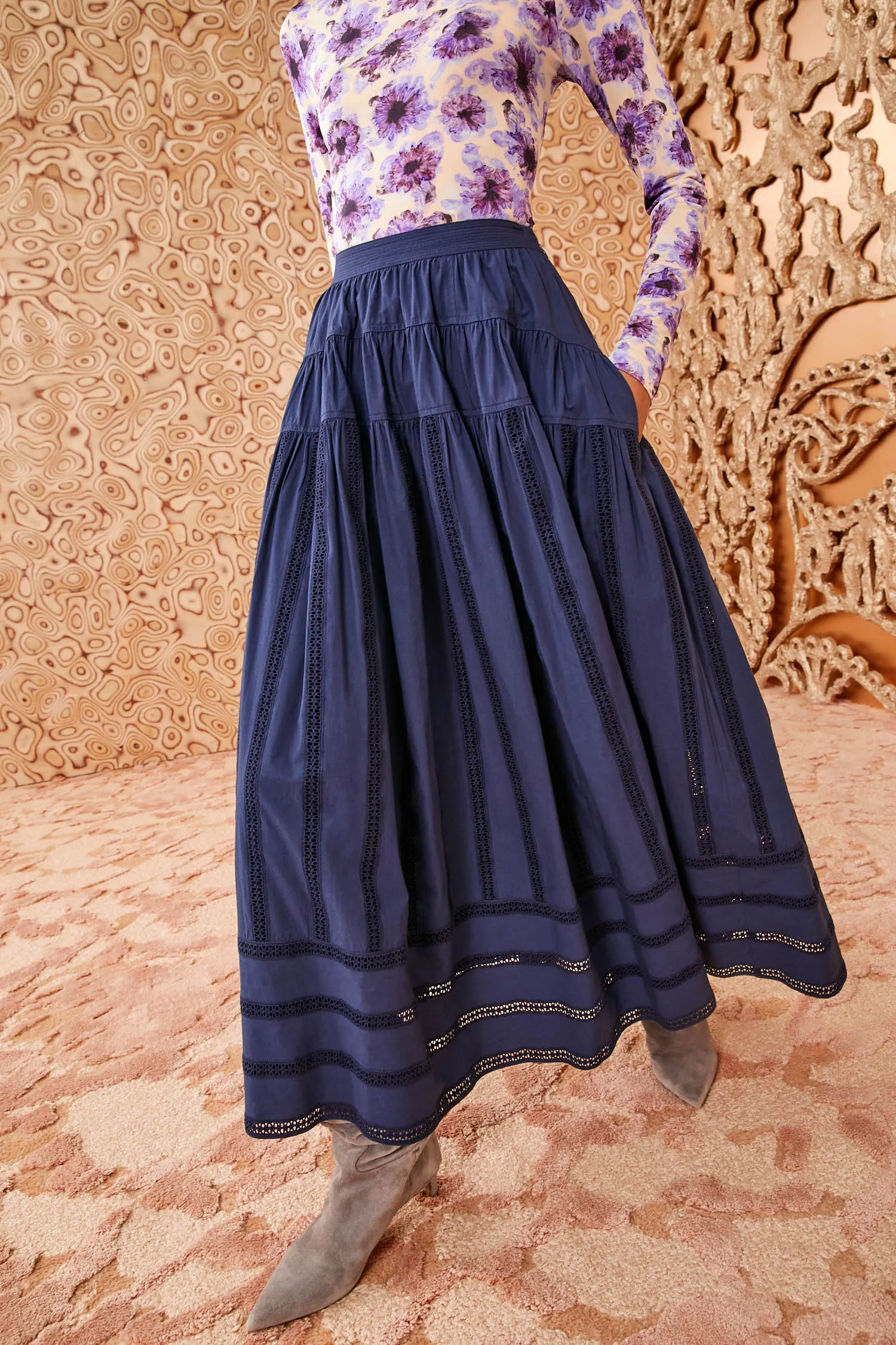 Alara Skirt - Midnight