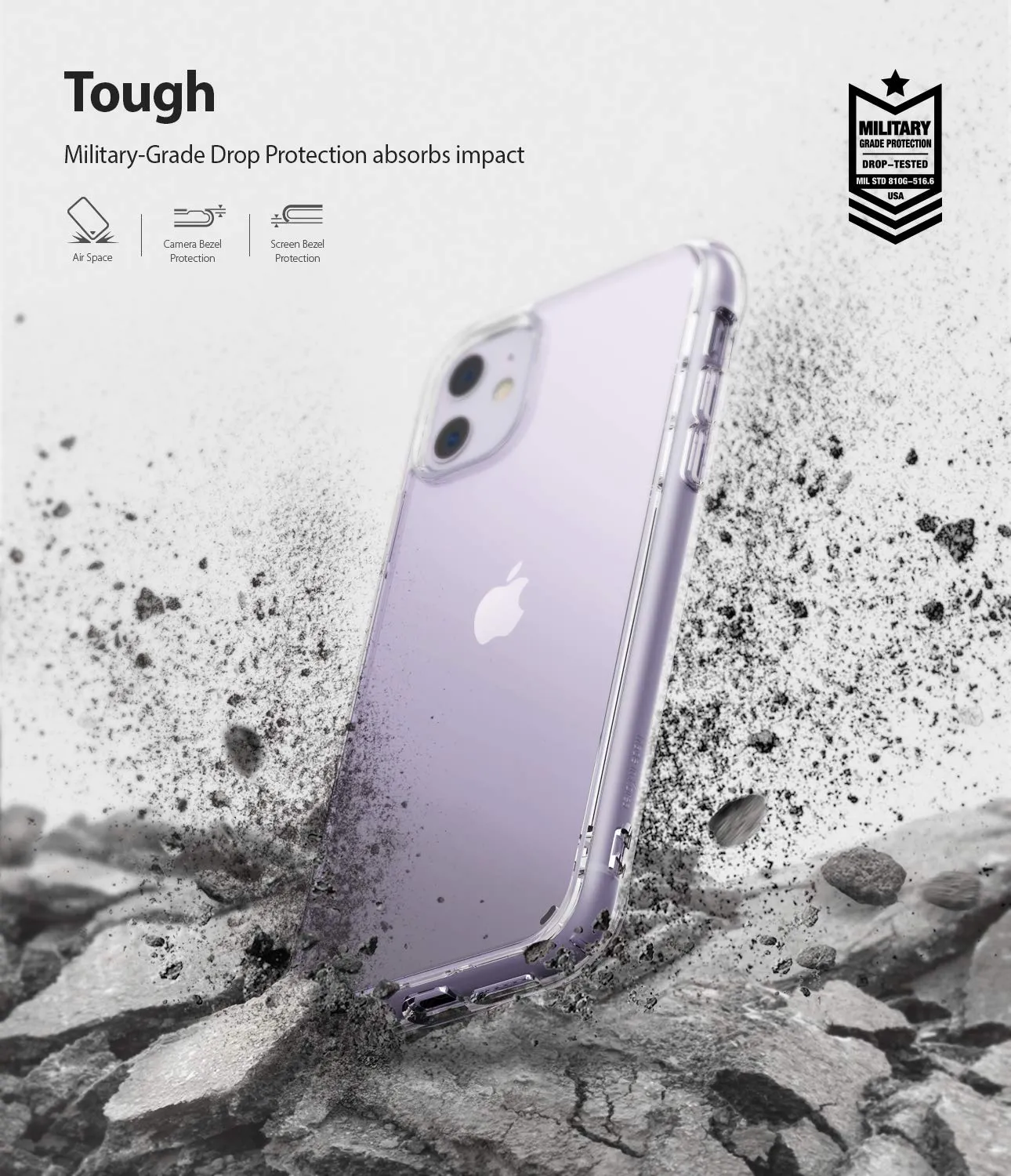 Apple iPhone 11 Back Cover Case | Fusion - Smoke black