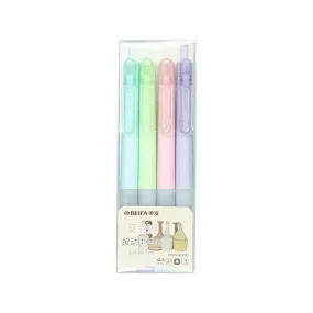 Beifa Morandi Series Press Gel Pen- Set of 4