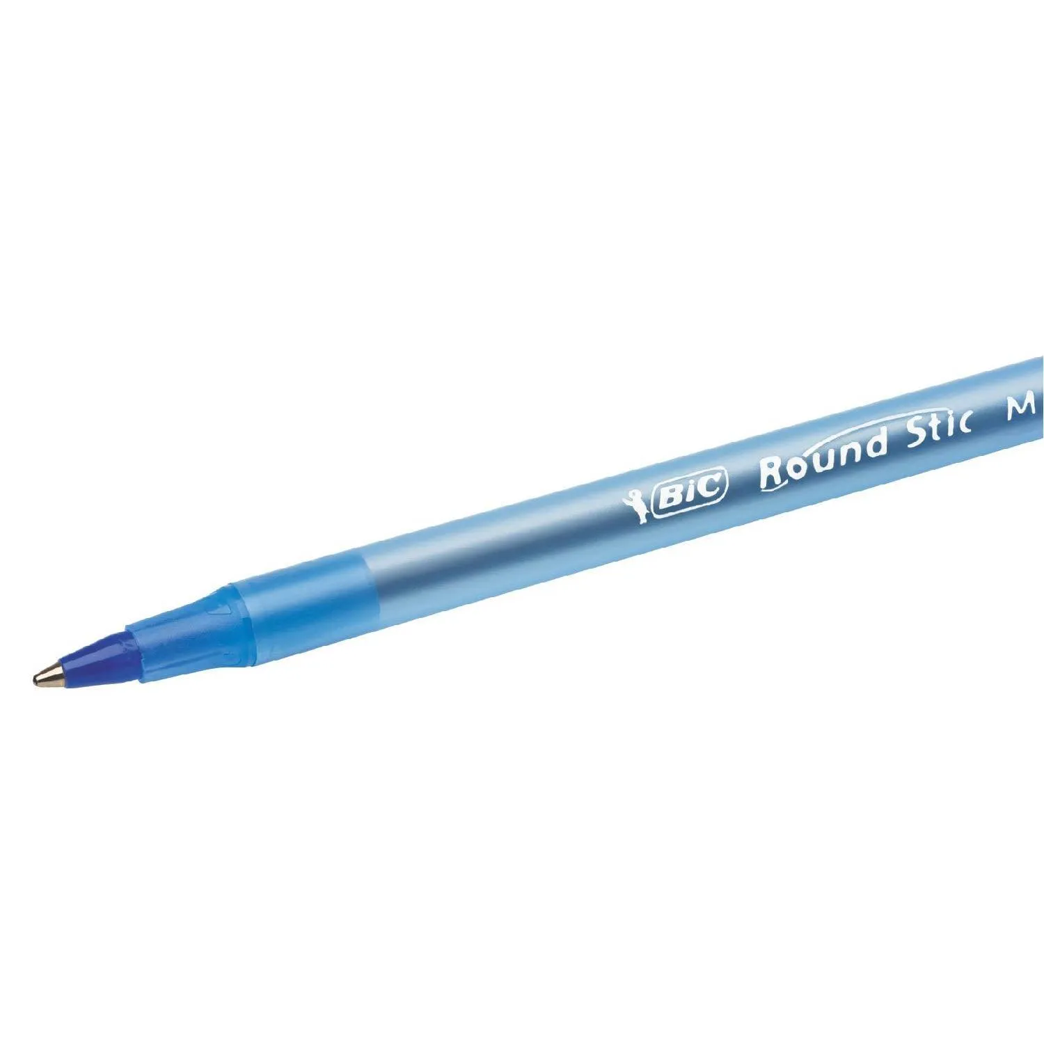 BIC Round Stic Xtra Life Ballpoint, 1mm, Medium, Blue, 60ct.