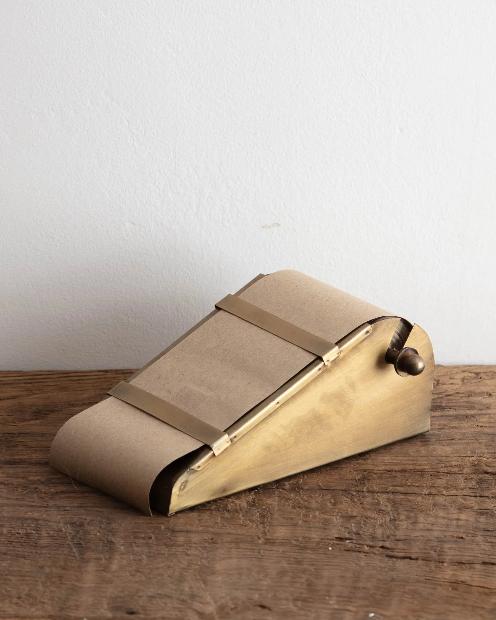 Brass Desktop Note Roll Dispenser