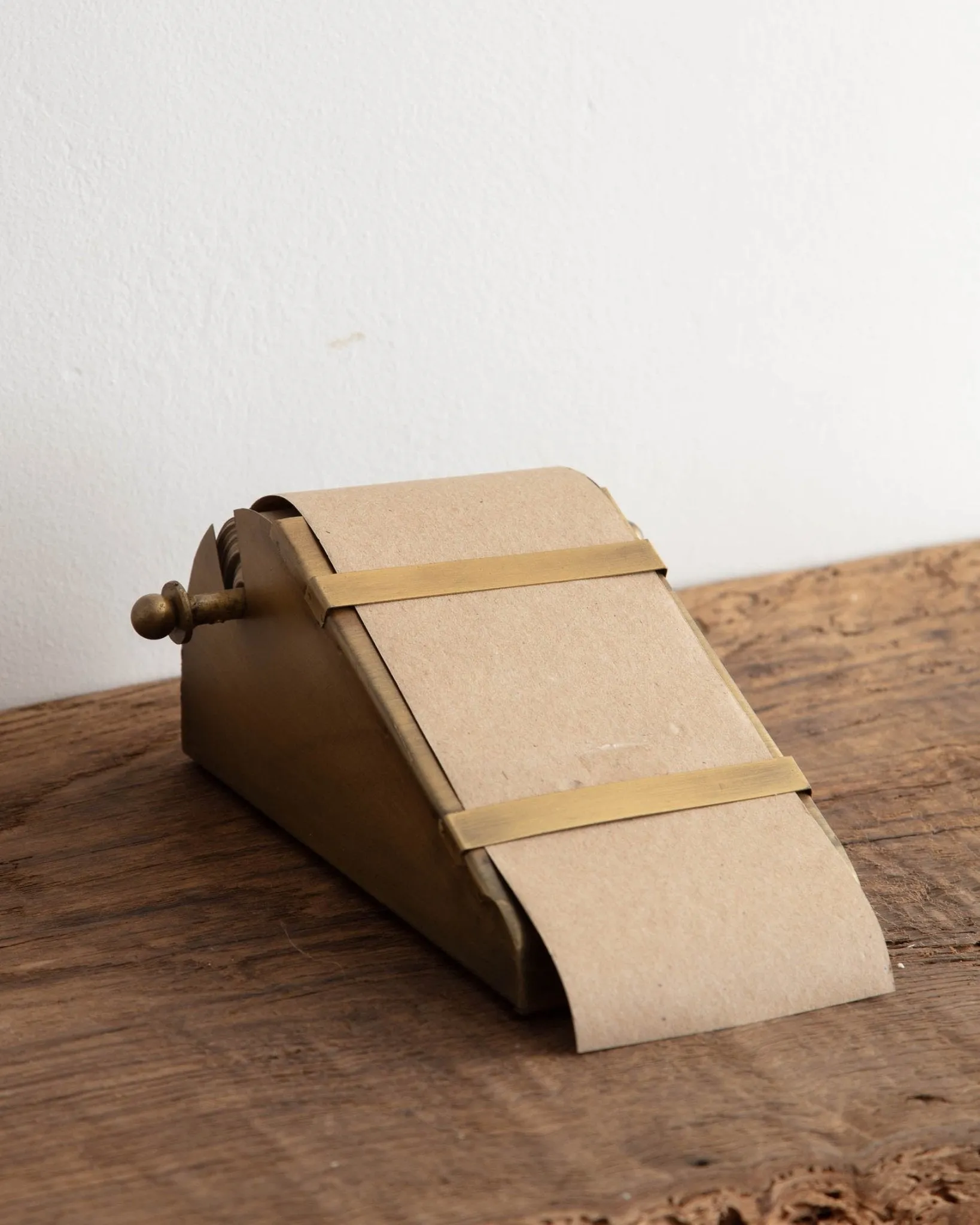 Brass Desktop Note Roll Dispenser