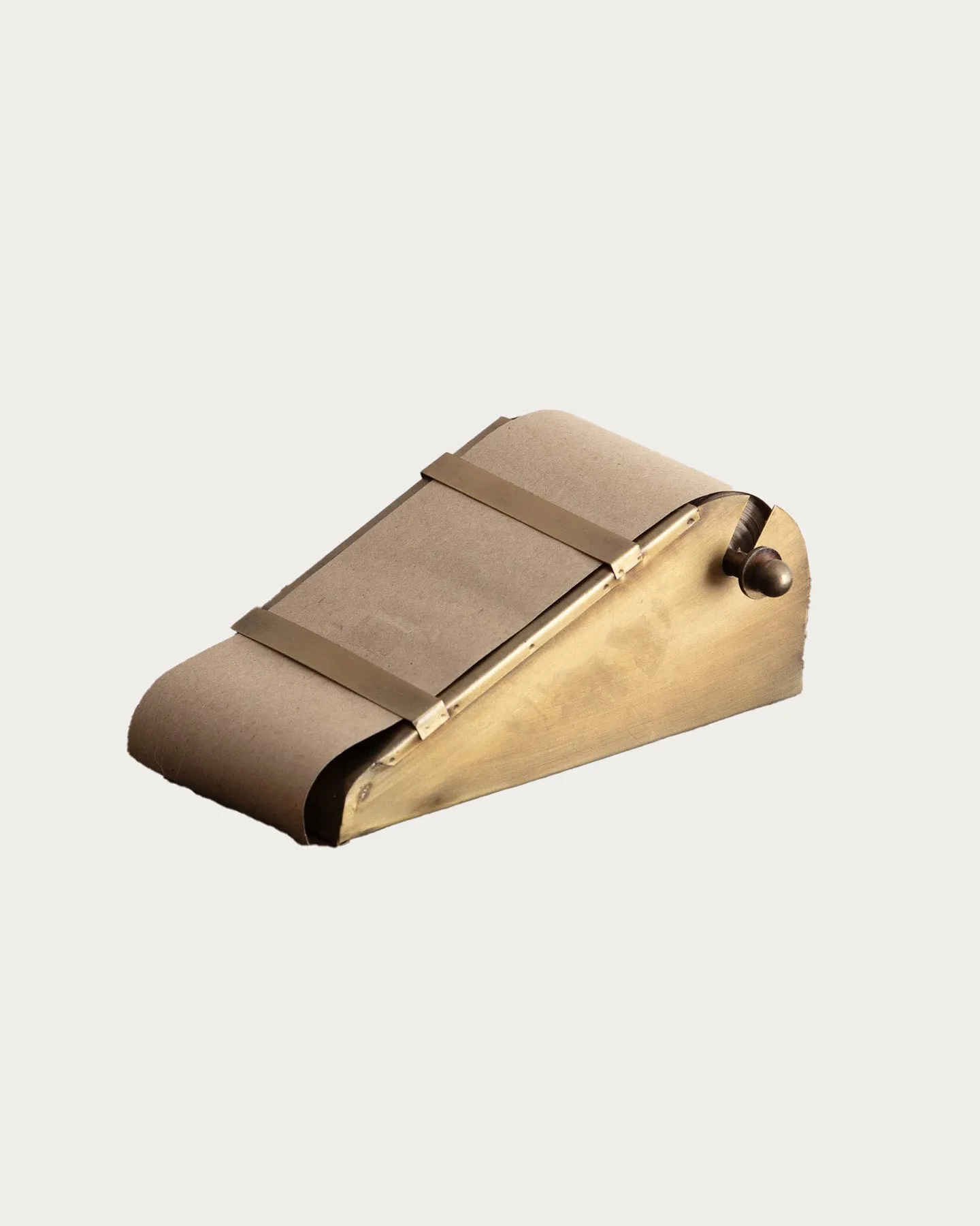 Brass Desktop Note Roll Dispenser