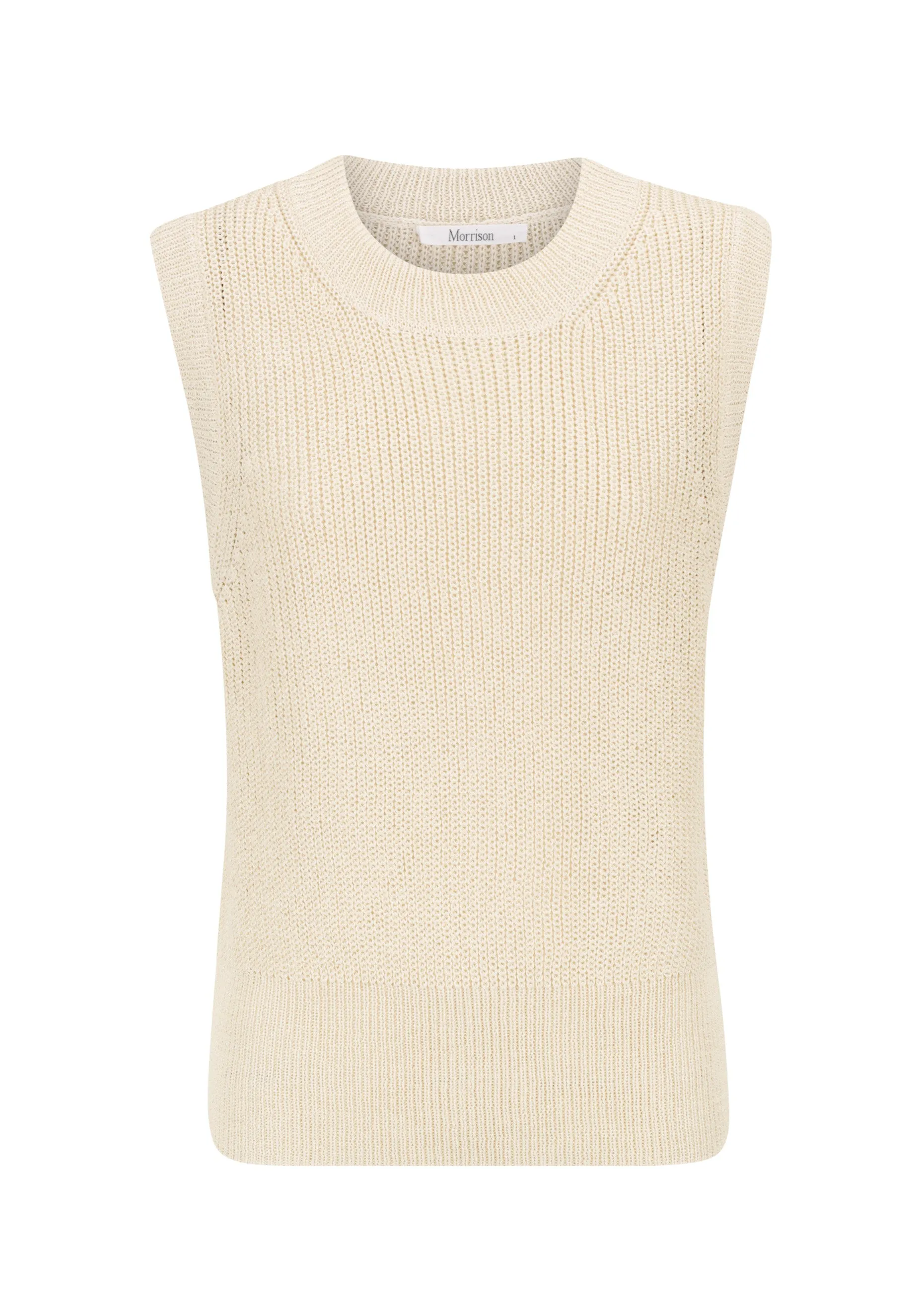 Byron Knit Vest_Milk