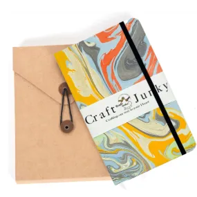 Craft Junky Marbled Cover Hardbound Unruled Diary Journal