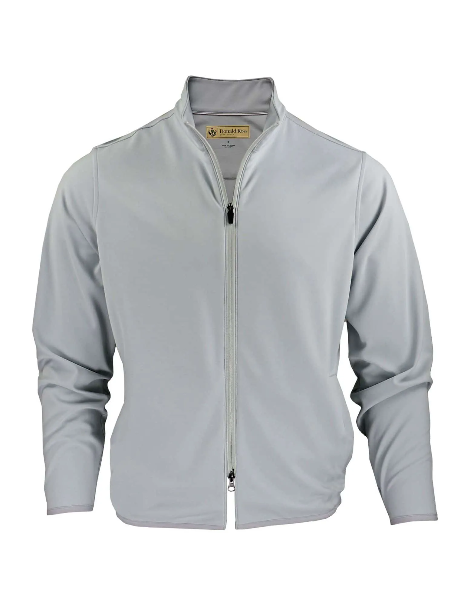 Donald Ross Mens Otto Long Sleeve Full Zip Jacket - GRANITE