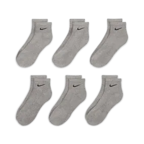 Everyday Cushioned Training Ankle Socks (6 Pairs) 'Carbon Heather'