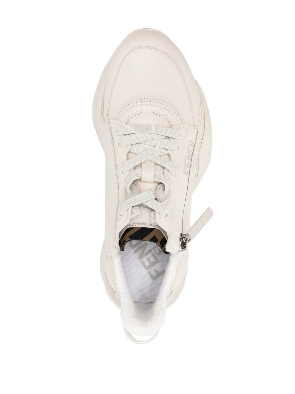 FENDI FLOW LEATHER SNEAKERS