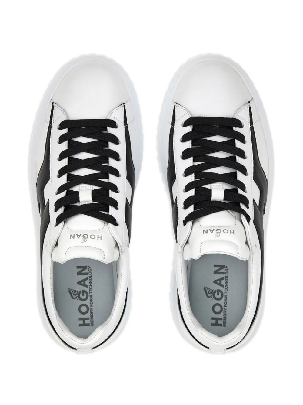 H STRIPES LEATHER SNEAKERS