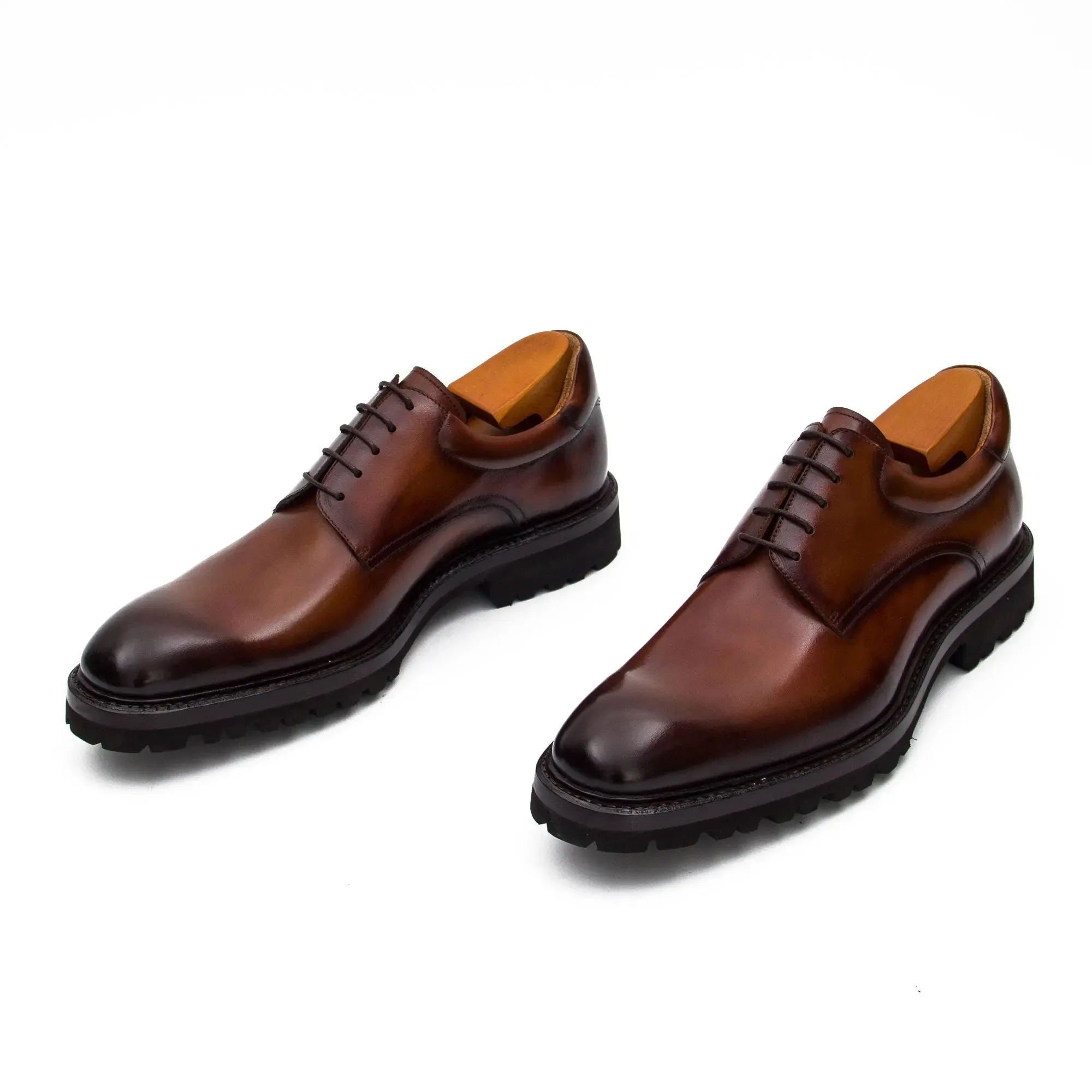 Handmade Goodyear Welted Derby Shoes