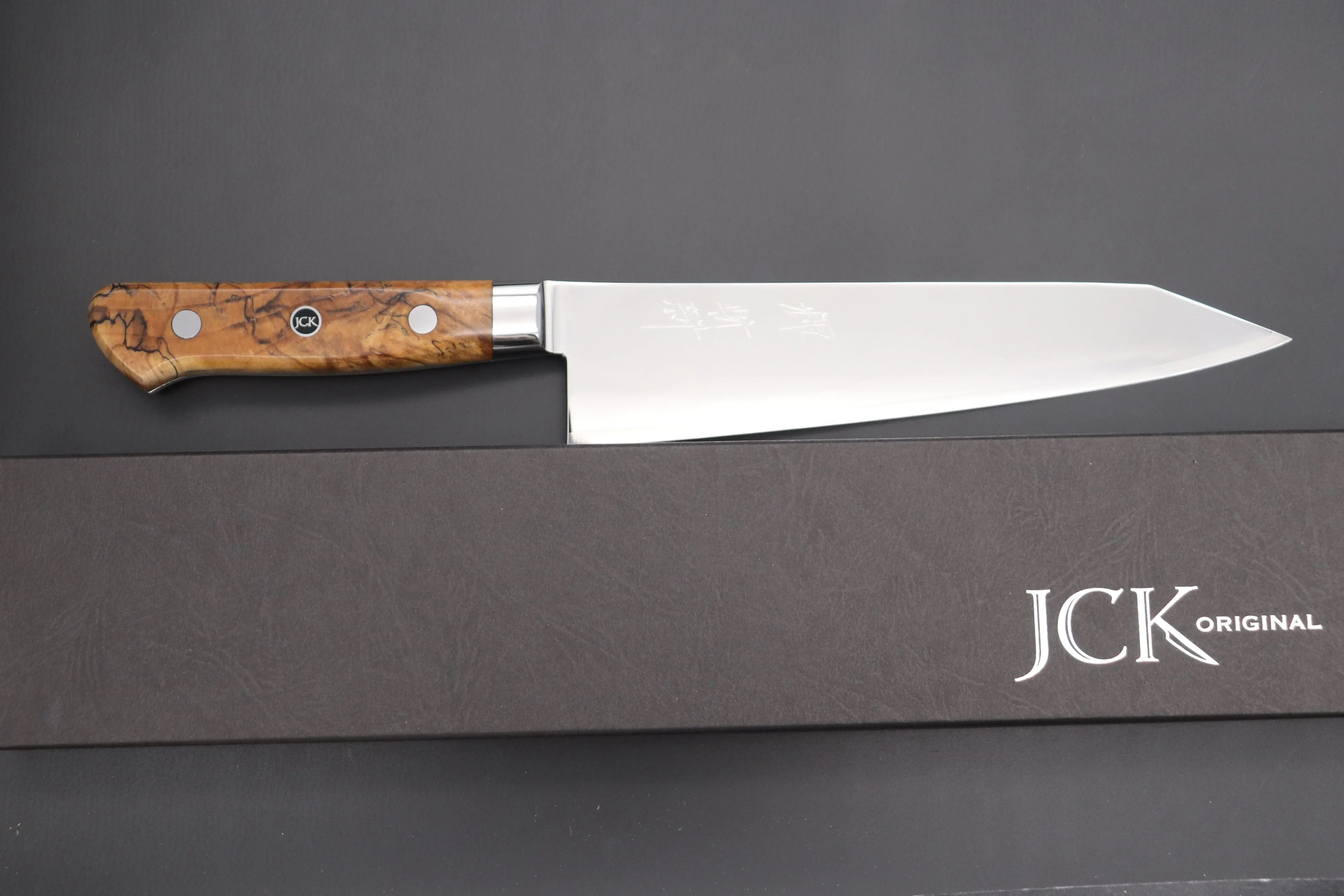 JCK Original Kagayaki NOVEL- Limited Edition Custom R-2 SUNSHINE Series KNLTD-114 Kiritsuke-Gyuto 200mm (7.8 inch)