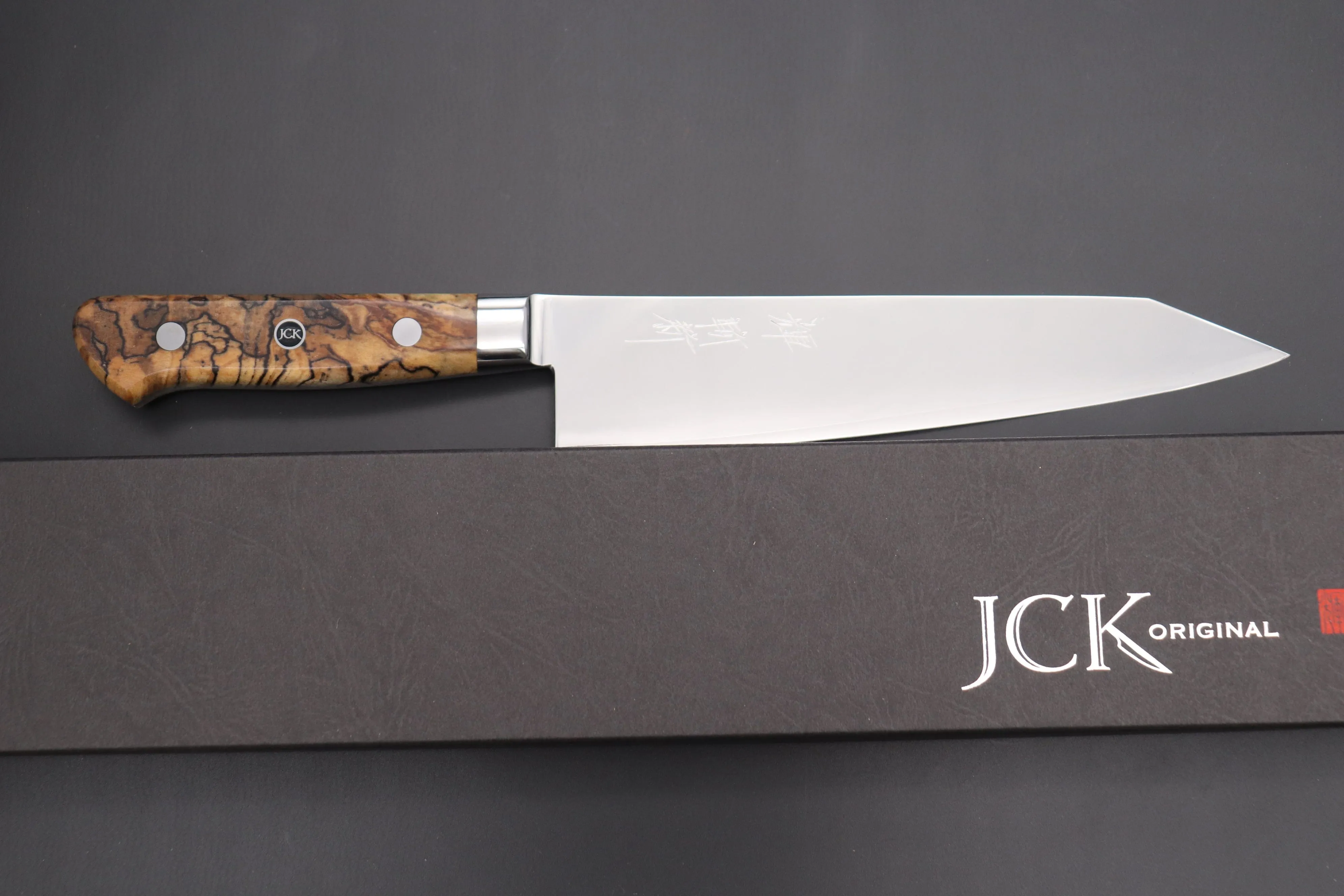 JCK Original Kagayaki NOVEL- Limited Edition Custom R-2 SUNSHINE Series KNLTD-123 Kiritsuke-Gyuto 200mm (7.8 inch)