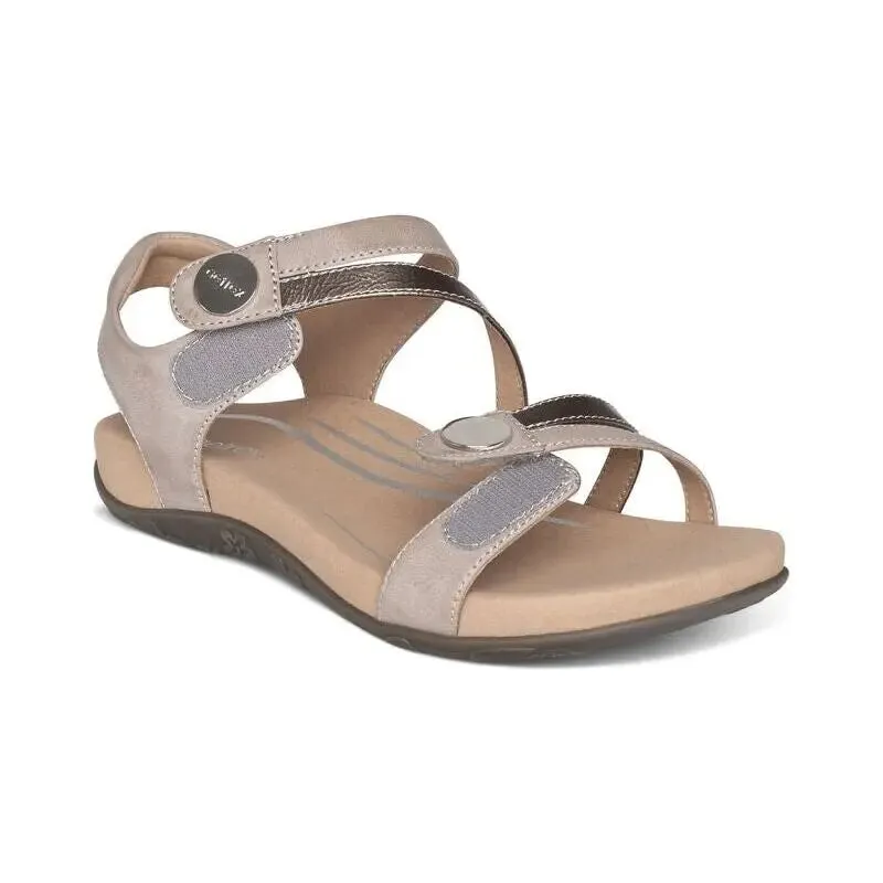 Jess Adjustable Sandal - Smoke