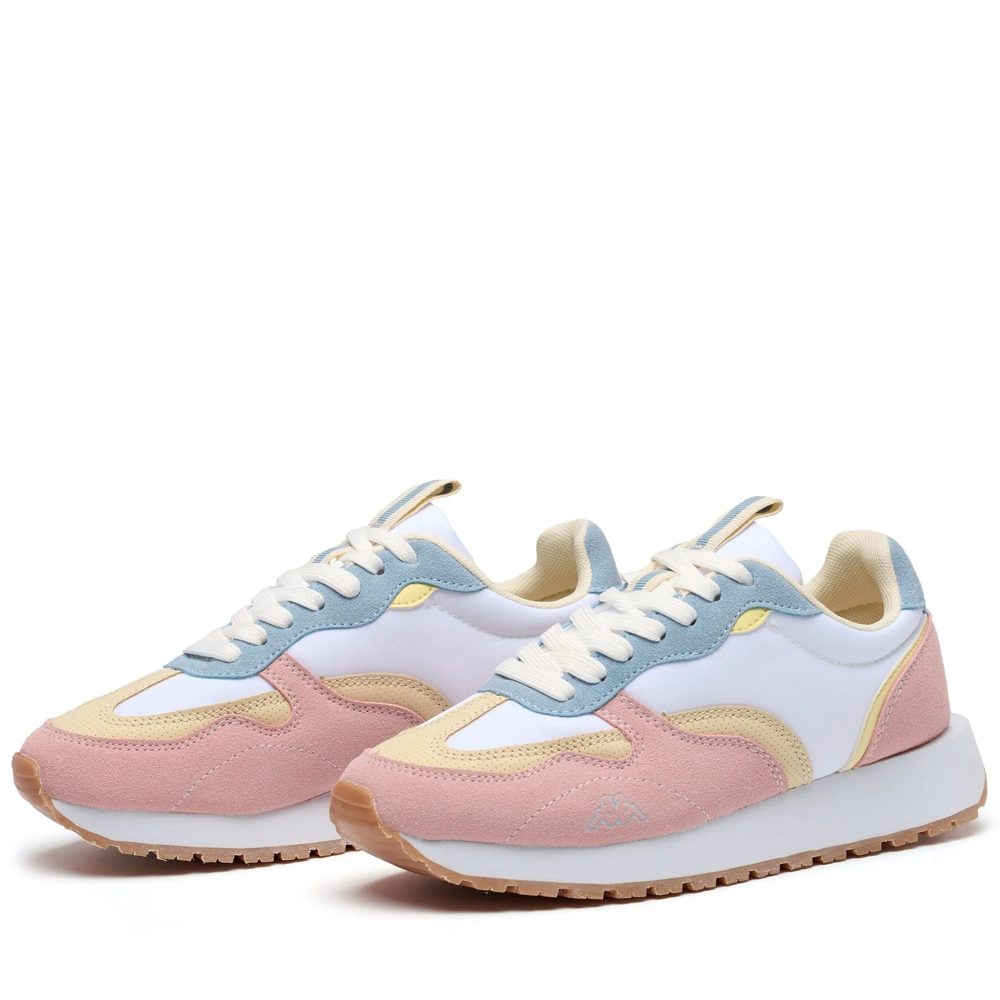 LOGO  ARVIKAW - Sneakers - Low Cut - Woman - WHITE-PINK EARTH-BLUE LT CRYSTAL