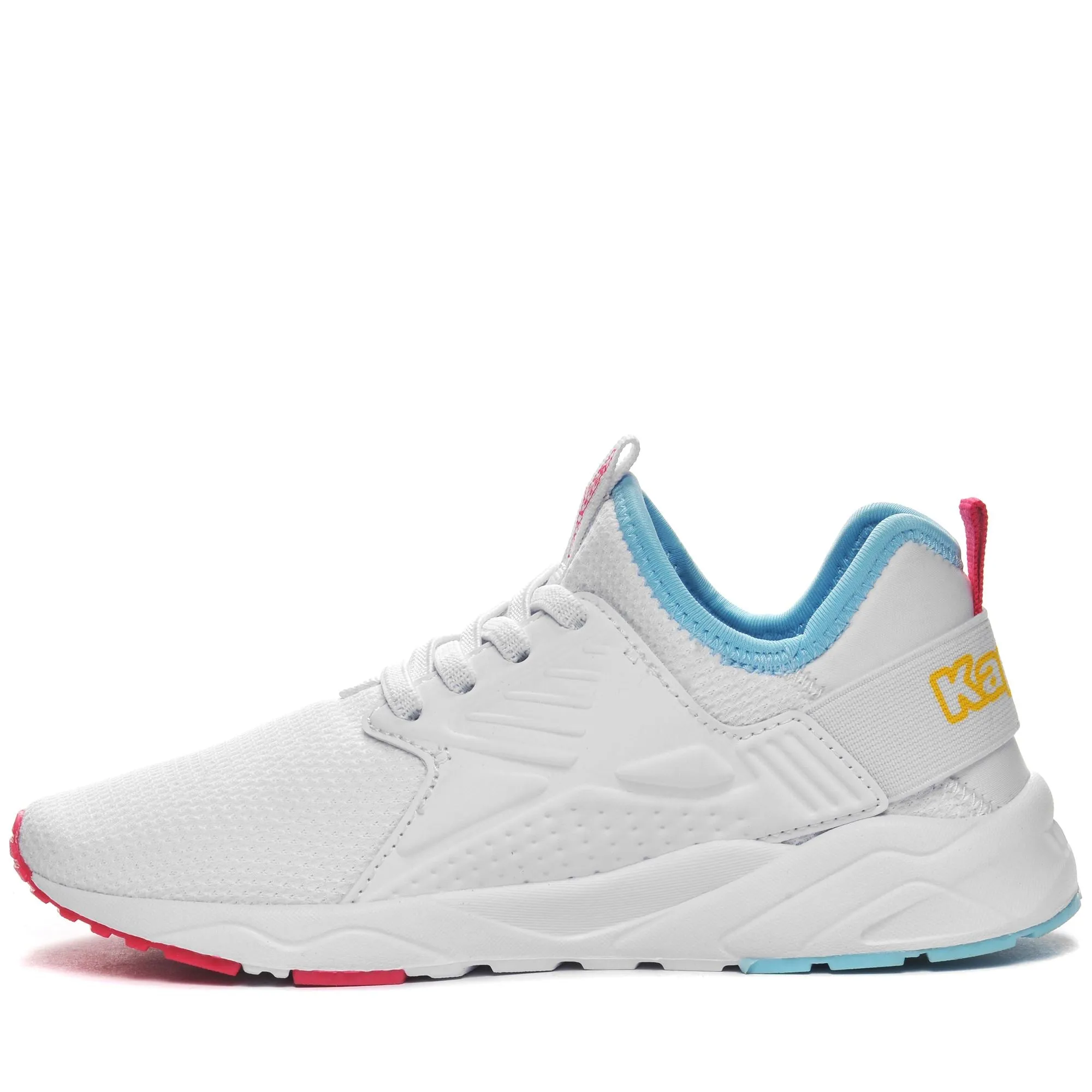 LOGO SANPUERTO EL KID - Sneakers - Low Cut - Kid unisex - WHITE-BLUE LT-YELLOW-FUCHSIA