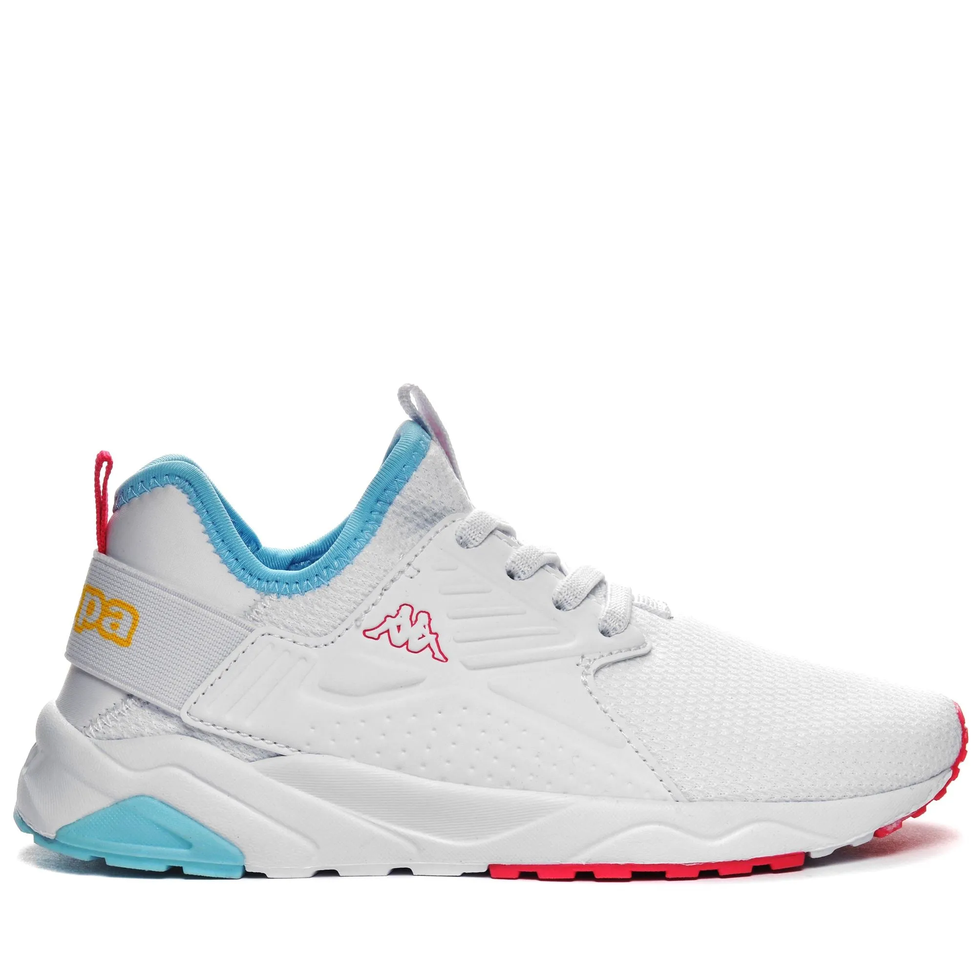 LOGO SANPUERTO EL KID - Sneakers - Low Cut - Kid unisex - WHITE-BLUE LT-YELLOW-FUCHSIA