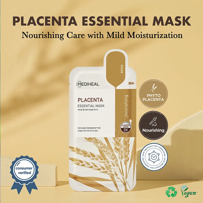 Mediheal Placenta Essential Mask Box (24ml x 10 Sheets)