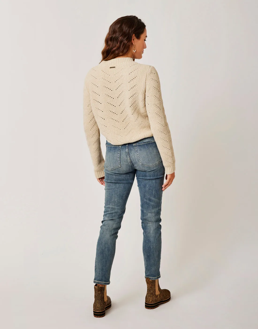 Monroe Sweater: Lt. Khaki Heather - FINAL SALE