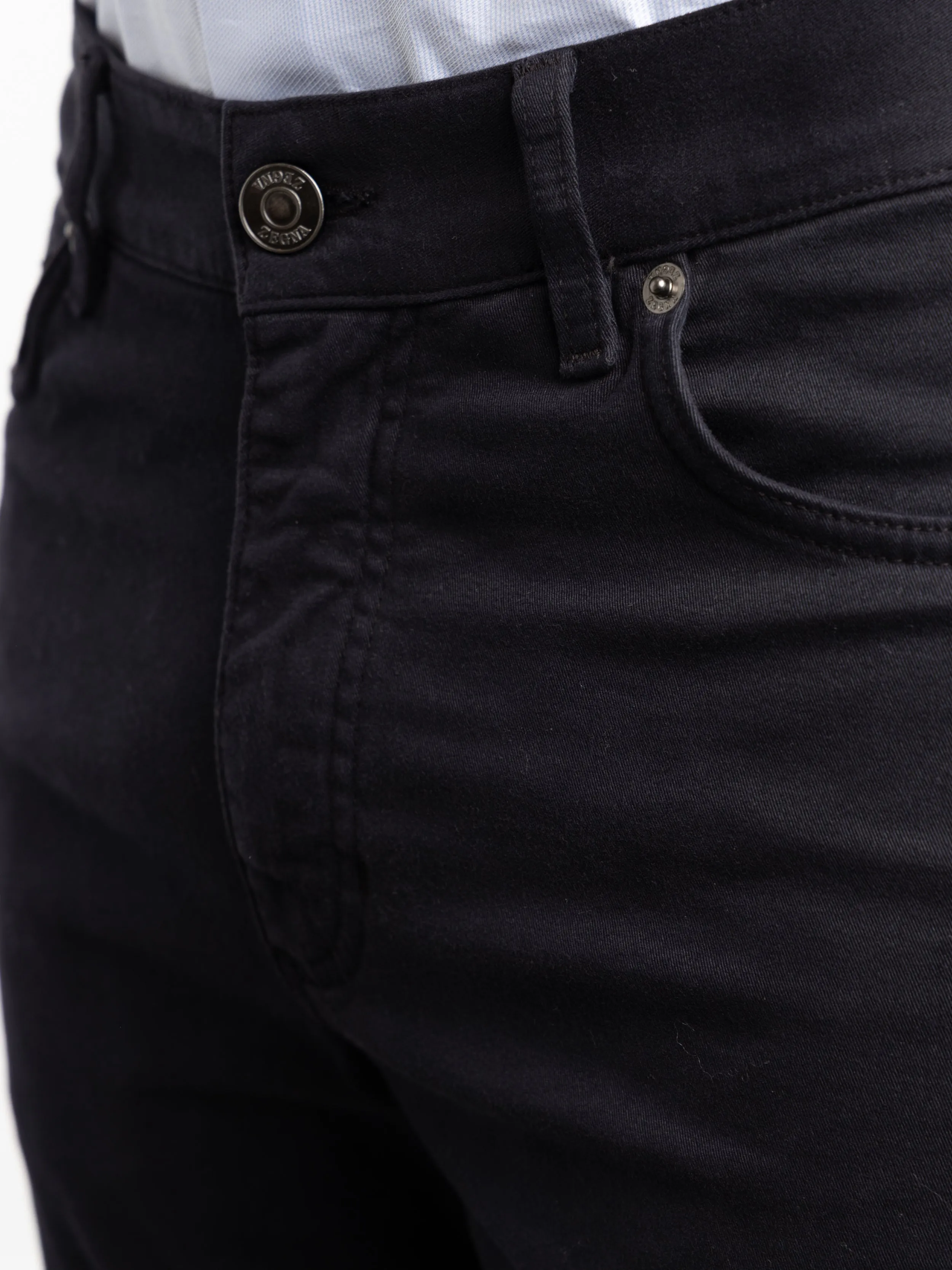 Navy Blue Stretch Roccia Jeans