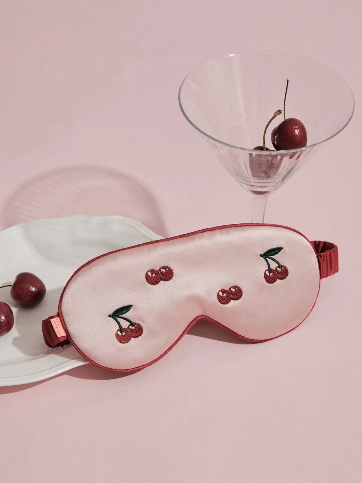 "Lost Cherries" Silk Sleep Eye Mask