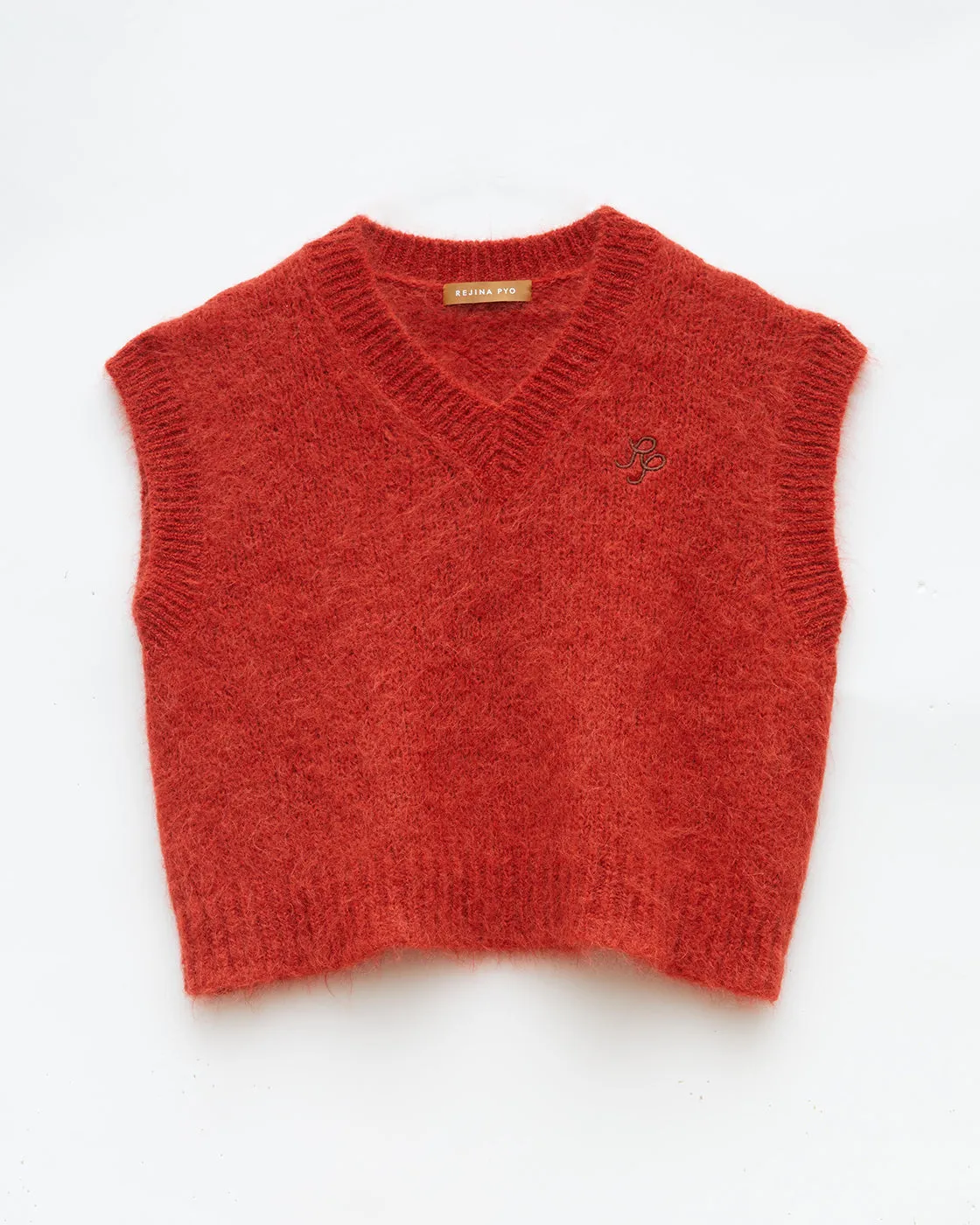 Spencer Vest Alpaca Blend Red